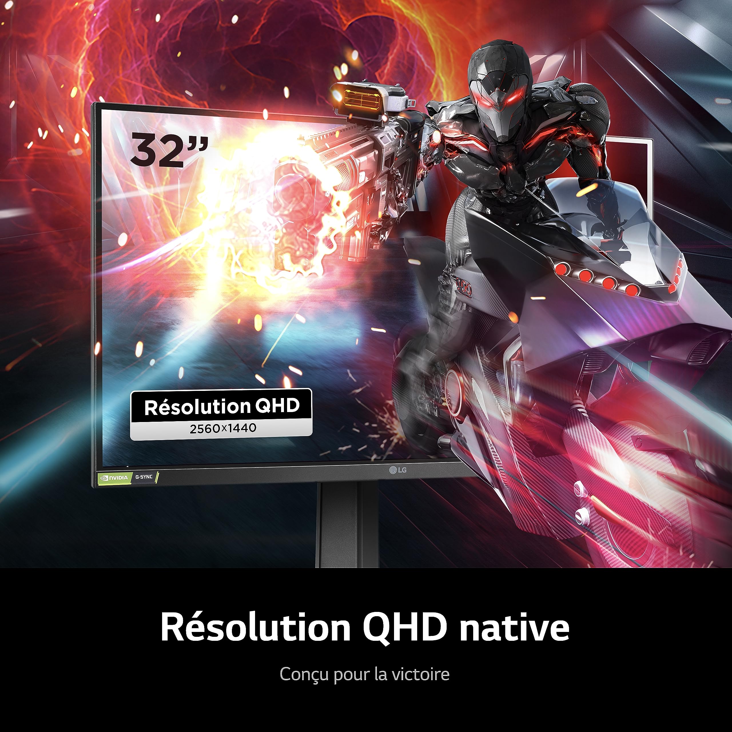 LG Electronics UltraGear 32GP850-B 32 Inch Gaming Monitor - QHD